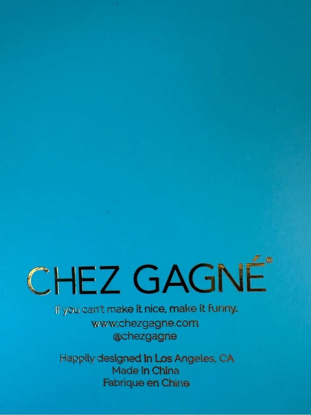Chez Gagne Hardcover Journal